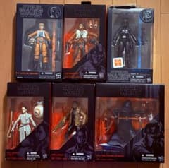 最終値下げ！スター・ウォーズ フィギュアセット(右上フィギュアのみ開封あり) スター・ウォーズ ブラックシリーズ 6インチ フィギュア 6体セット 未