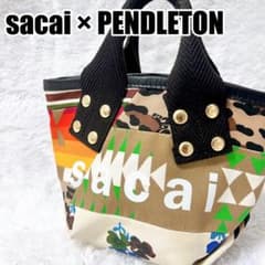 美品】sacai pendleton サカイ ペンドルトン コラボ ミニトート - メルカリ