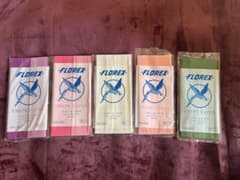 【未使用】FLOREX クレープペーパー 5色セット 工作・ラッピング・花紙のサムネイル