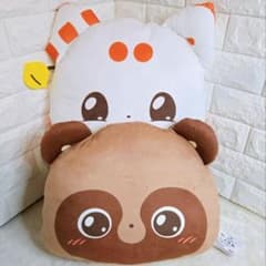 【NAOKI様専用】二尾の小狐てnこ　ぬいぐるみクッション　2個セット　③