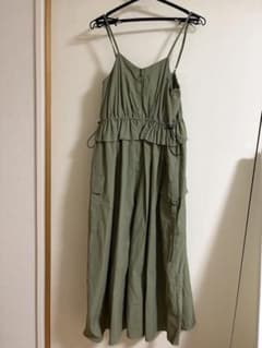 【w closet】サイド絞り紐有 肩紐サイズ調整可能 ワンピースのサムネイル