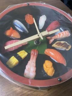 寿司時計 まいづる 食品サンプル 掛時計 - メルカリ