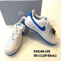 新品】29cm ナイキ エアフォース1 07 ロー デュブレ ホワイト 白 青