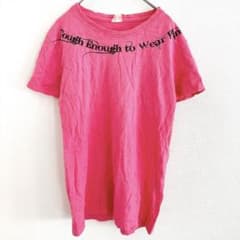 ラングラー Tシャツ クルーネック ロゴ S 桃 綿 デイリーのサムネイル