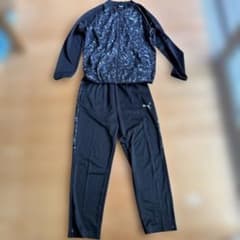 PUMA 子ども用上下ジャージ ブラック 160のサムネイル