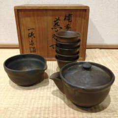 木村一陽！備前煎茶器！青備前宝瓶！週末値下げ‼️のサムネイル