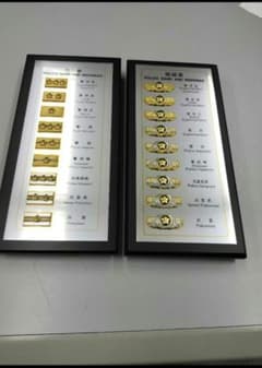 警察階級章盾、旧階級章盾レプリカセットのサムネイル