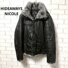 hideaways nicole ファイヤーマン　ファー　y2k vintage HIDEAWAYS NICOLE ファージャケット ブラック 50 y2k 平成 - メルカリ