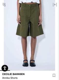 CECILIE BAHNSEN Annika Shorts オリーブ CECILIE BAHNSEN Annika Shorts オリーブ - メルカリ