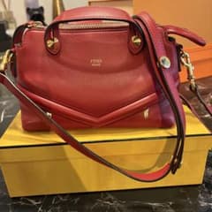 FENDI レッド ハンドバッグ バイザウェイ ミニ 赤 - メルカリ