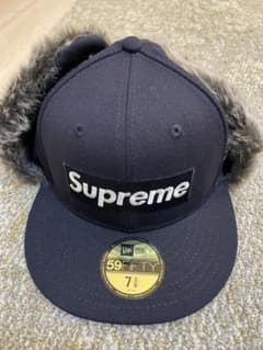 supreme 59FIFTY キャップ ファー付き 7 3/8 キャップ - メルカリ
