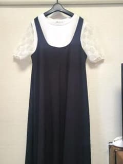 ZARA 美品 シンプルブラックジャンスカ ワンピースのサムネイル