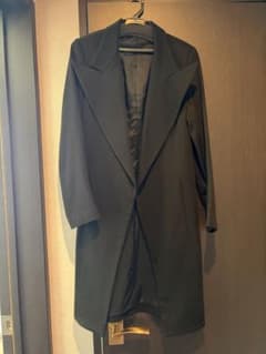 Yohji Yamamoto ロングコート ブラック　穴ありのサムネイル