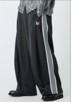 needles 26ss H.D ヒザデル トラックパンツ ブラック xs - メルカリ