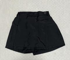 ラップ風 キュロット ブラックのサムネイル