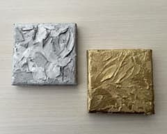 テクスチャーアート (小) 2枚セット gold and silver no80 - メルカリ