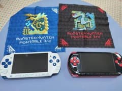 【訳あり美品】PSPモンハン限定色 クロス付きのサムネイル