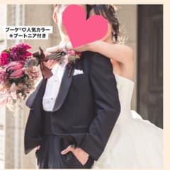【お値下げ中】ブーケ¨̮♡︎人気カラー  ＊ブートニア付きのサムネイル