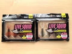 【新品・未開封】メジャークラフト ライブスクイッド 3.5in 2色セットのサムネイル