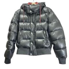 ALEXANDER McQUEEN メンズ ダウンジャケット 黒×赤 48 - メルカリ