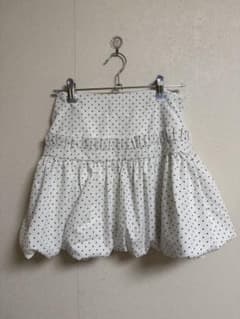 muguet ホワイトドットミニスカート Fのサムネイル