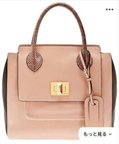 EMILIO PUCCI エミリオプッチ ピンクレザーバッグ パイソンハンドル