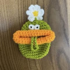 パクパクモンスター みどり オレンジ お花 緑のサムネイル