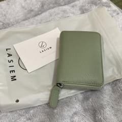 【新品】本革ミニ財布ピスタチオグリーンぐりのサムネイル