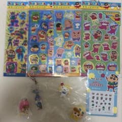 クレヨンしんちゃん シール マスコット キーホルダー 9個セットのサムネイル
