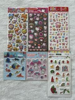 ぷっくりシール等　6枚セットのサムネイル