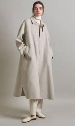 新品未使用 ロエフ＜LOEFF＞リバー ポンチョ ステンカラーコート