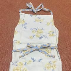 ジェラートピケ 新品 タグ付 花柄 エプロンのサムネイル