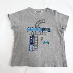 familiar 90cm 半袖Tシャツ 電車刺繍 - メルカリ