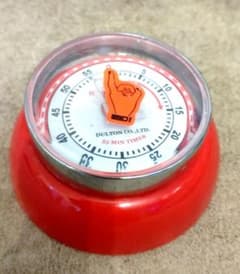 DULTON キッチンタイマー レッド 55分計のサムネイル