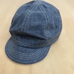 dapper'sネイビー チェック柄 ワークキャップのサムネイル