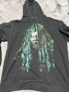 激レア ロブゾンビ ROB ZOMBIE バンド パーカー L 黒 ホラーのサムネイル
