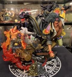 ワンピース エース vs 黒ひげ ガレージキット ガレキ スタチュー①