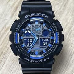 y*u様 【アナデジ☆完動☆美品】G-SHOCK GA-100 ブルー×マットブ 