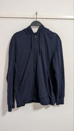UNIQLO ネイビー XL フルジップパーカー　エアリズムのサムネイル
