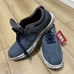 【新品未使用】EDWIN エドウィン スニーカー メンズネイビー 25.5cmのサムネイル