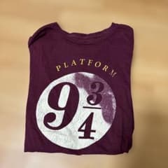 Harry Potter 9 3/4 半袖Tシャツ バーガンディ Lのサムネイル