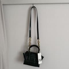 ZARA クロコ型押し ショルダーバッグのサムネイル
