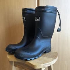 レインブーツ 黒 M(22.5-23cm)のサムネイル