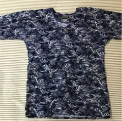 江戸川染 鯉口シャツ Mサイズのサムネイル