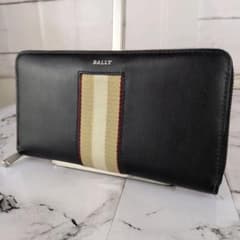 【極美品】BALLY☆近年　トレインスポッティング　ラウンドファスナー　長財布 極美品】BALLY☆近年 トレインスポッティング ラウンドファスナー 長