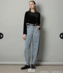ちぃ♡ 様専用　CADUNE ハイウエスト カーヴィーデニムパンツ カットオフのサムネイル