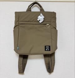 美品✨moz 2wayリュック 軽撥水&多収納 バックパック カーキのサムネイル