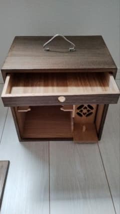 新品 木製 色紙箱 旅箪笥 引き出し付き - メルカリ