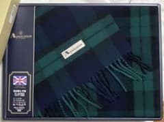 미사용 물품 아쿠아 스큐텀 Aquascutum 영국제 램 울 무릎 걸이