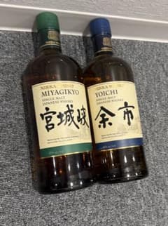 ニッカウヰスキー シングルモルト 余市 宮城峡2本セット - メルカリ
